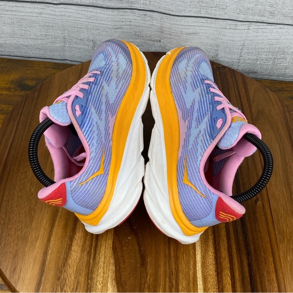 HOKA One One Clifton 9 Peony Mirage Purple Running Shoe Women’s 6.5 / Youth 5 - Picture 9 of 12